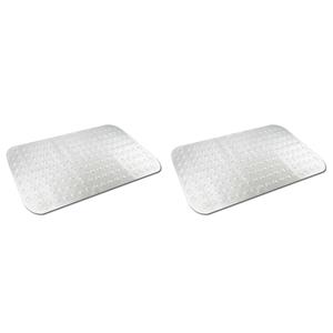 Merkloos 2x Transparante antislip badmat / douchemat 79 x cm -