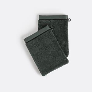 LA REDOUTE INTERIEURS Set van 2 washandjes Victor 675 gr/m2