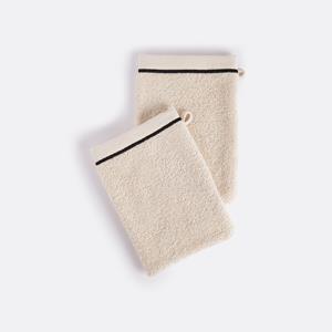 LA REDOUTE INTERIEURS Set van 2 washandjes Victor 675 gr/m2