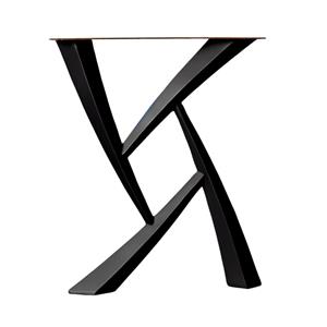 Furniture Legs Europe Stalen Hashtag tafelpoot breedte 60 cm en hoogte 72 cm zwart