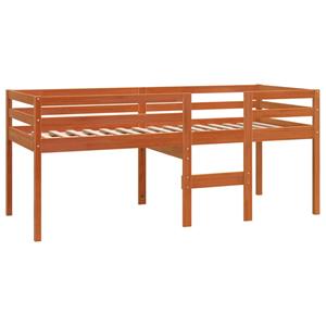 VidaXL Hoogslaper massief grenenhout wasbruin 75x190 cm