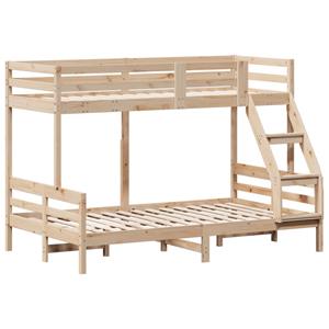 VidaXL Stapelbed massief grenenhout 90x200/120x200 cm