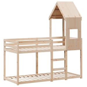 VidaXL Stapelbedframe zonder matras massief grenenhout 90x190 cm