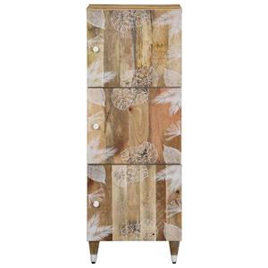 VidaXL Hoge kast 40x33,5x110 cm massief mangohout