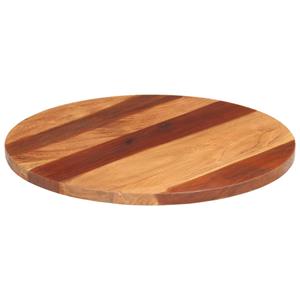 VidaXL Tafelblad rond 25-27 mm 60 cm massief acaciahout