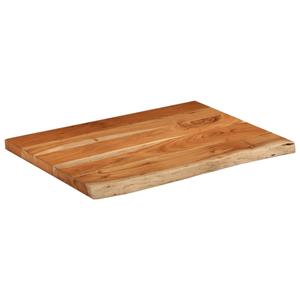 VidaXL Wastafelblad rechthoekig 70x60x2,5 massief acaciahout