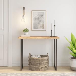 VidaXL Tafelblad rechthoekig natuurlijke rand 90x40x3,8 cm acaciahout
