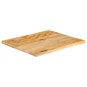 VidaXL Tafelblad met natuurlijke rand 60x60x2,5 cm massief mangohout