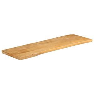 VidaXL Tafelblad met natuurlijke rand 110x40x2,5 cm massief mangohout