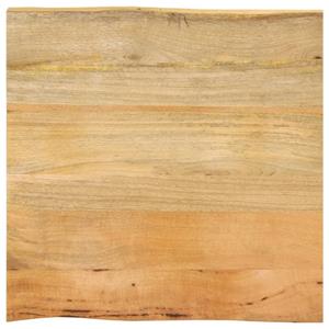 VidaXL Tafelblad met natuurlijke rand 60x60x2,5 cm massief mangohout