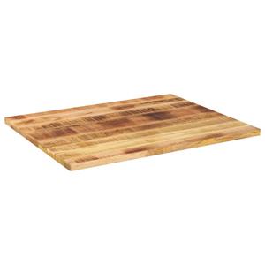 VidaXL Tafelblad rechthoekig 100x80x3,8 cm massief ruw mangohout