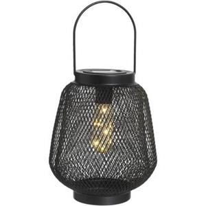 Leen Bakker Lantaarn Madrid - zwart - 21,5xØ17,5 cm