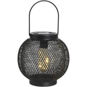 Leen Bakker Lantaarn Madrid - zwart - 17xØ17,5 cm
