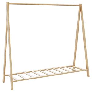 VidaXL Kledingrek met schappen 106x34x102 cm bamboe