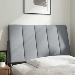 VidaXL Hoofdbordkussen 90 cm stof lichtgrijs