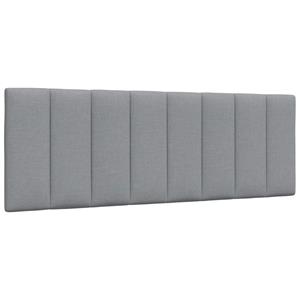 VidaXL Hoofdbordkussen 120 cm stof lichtgrijs