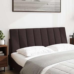 VidaXL Hoofdbordkussen 120 cm stof donkerbruin