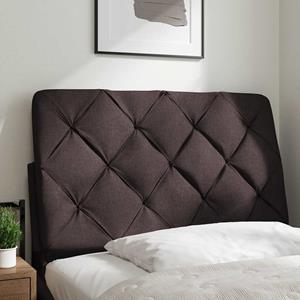 VidaXL Hoofdbordkussen 80 cm stof donkerbruin