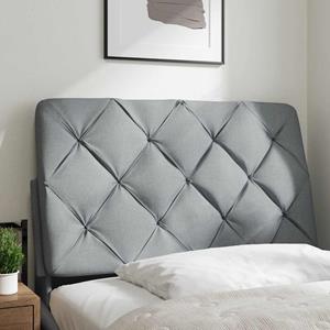 VidaXL Hoofdbordkussen 90 cm stof lichtgrijs
