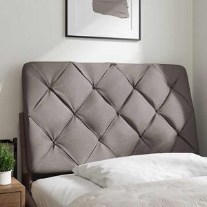 VidaXL Hoofdbordkussen 90 cm stof taupe
