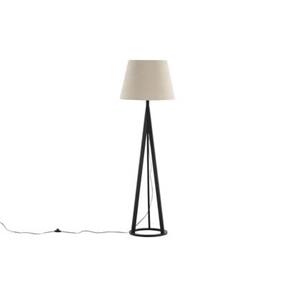 Svea  Nala vloerlamp - 160 cm - linnen - zwart