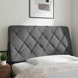VidaXL Hoofdbordkussen 100 cm stof donkergrijs