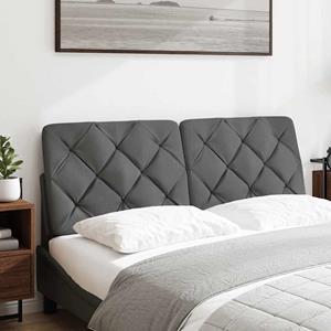 VidaXL Hoofdbordkussen 120 cm stof grijs