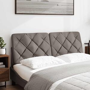 VidaXL Hoofdbordkussen 140 cm stof taupe