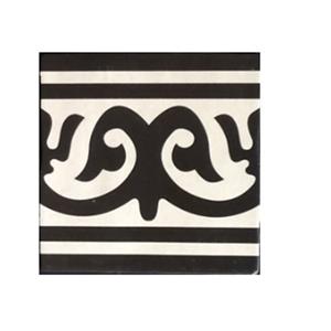 Terre d'Azur Rioja vloertegel Decor 20x20cm creme/zwart - per 25 stuks