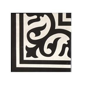 Terre d'Azur Rioja vloertegel Decor 20x20cm creme/zwart - per 25 stuks