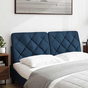 VidaXL Hoofdbordkussen 140 cm stof blauw
