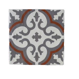 Terre d'Azur Rioja vloertegel Decor 20x20cm creme/terra - per 25 stuks