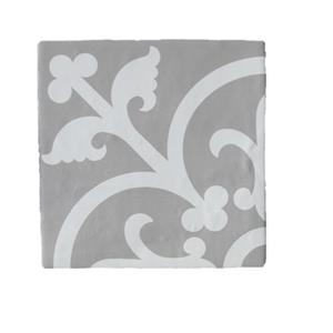Terre d'Azur Rioja vloertegel Decor 20x20cm wit/grijs - per 25 stuks