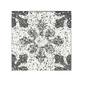 Terre d'Azur Terrazzo vloertegel met decor 20x20cm wit/zwart/grijs - per 25 stuks