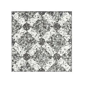 Terre d'Azur Terrazzo vloertegel met decor 20x20cm wit/zwart/grijs - per 25 stuks