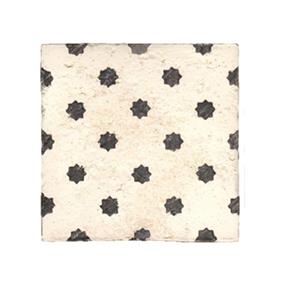 Terre d'Azur Tierra Royal wandtegel met decor 13x13cm wit - per 22 stuks