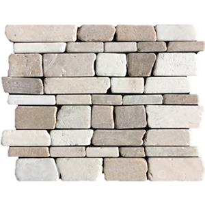Terre d'Azur Multisticks vloertegel op vel 24x30cm beige