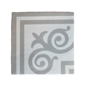 Terre d'Azur Rioja vloertegel Decor 20x20cm wit/grijs - per 25 stuks