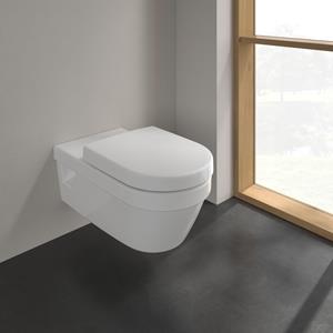 Villeroy & Boch ViCare randloos toilet extra lang recht CeramicPlus met AntiBac wit glans