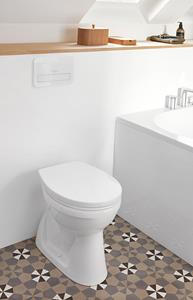 Villeroy & Boch O.novo staand randloos toilet PK wit glans