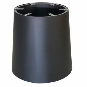 Furniture Legs Europe Stalen kegel tafelpoot zwart conisch ø 65 cm en hoogte 72