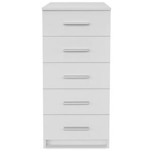 vidaXL Ladekast hoog 41x35x106 cm bewerkt hout wit