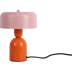 Leitmotiv  Tafellamp Double Funky - Bright orange & soft pink