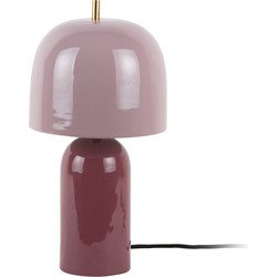 Leitmotiv  Tafellamp Rico - Dark mauve & soft lavender
