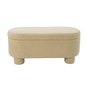 Xenos Opbergbank teddy dodo - beige - 43x100x42 cm