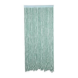Xenos Deurgordijn fluffy - groen - 90x200 cm