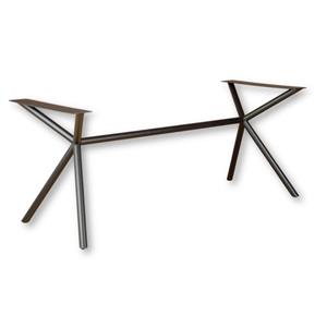 Furniture Legs Europe Stalen onderstel zwart vlinder 170 bij 70 cm en hoogte 72 cm (Ø 4 cm)
