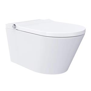 Sanilux Douche WC  Deluxe Randloos Met Softclose Zitting Wit