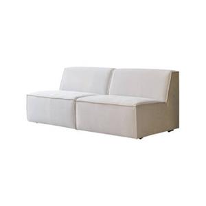 Tikamoon  Modulaire rechte 2-zitsbank Dario in beige stof