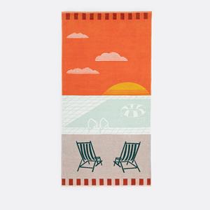 LA REDOUTE INTERIEURS Fluwelen badstof strandlaken, Sicilia